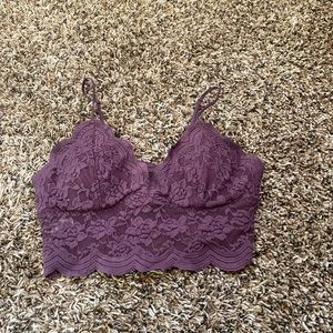 Small purple crop top